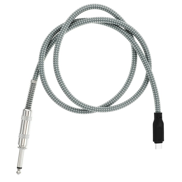 Cable USB-C a XLR para grabación de música, interfaz de audio USB-C, conexión de guitarra USB-C para presentaciones en estudio.