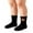Black, variant on Premium Thermal Coral Fleece Socks for Women Extra Thick Non-Slip Bottom Gripper Socks Ideal for Recovery and Home Wear Black