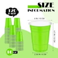 thumbnail image 2 of 120 pcs 16 oz Green plastic cups Graduation Plastic Cups 16 oz Green Cups St Patrick's Day Cups for drinking Tastings served Snacks Barbecues Picnics, 2 of 14