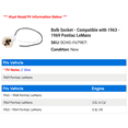 thumbnail image 2 of Bulb Socket - Compatible with 1963 - 1969 Pontiac LeMans 1964 1965 1966 1967 1968, 2 of 2