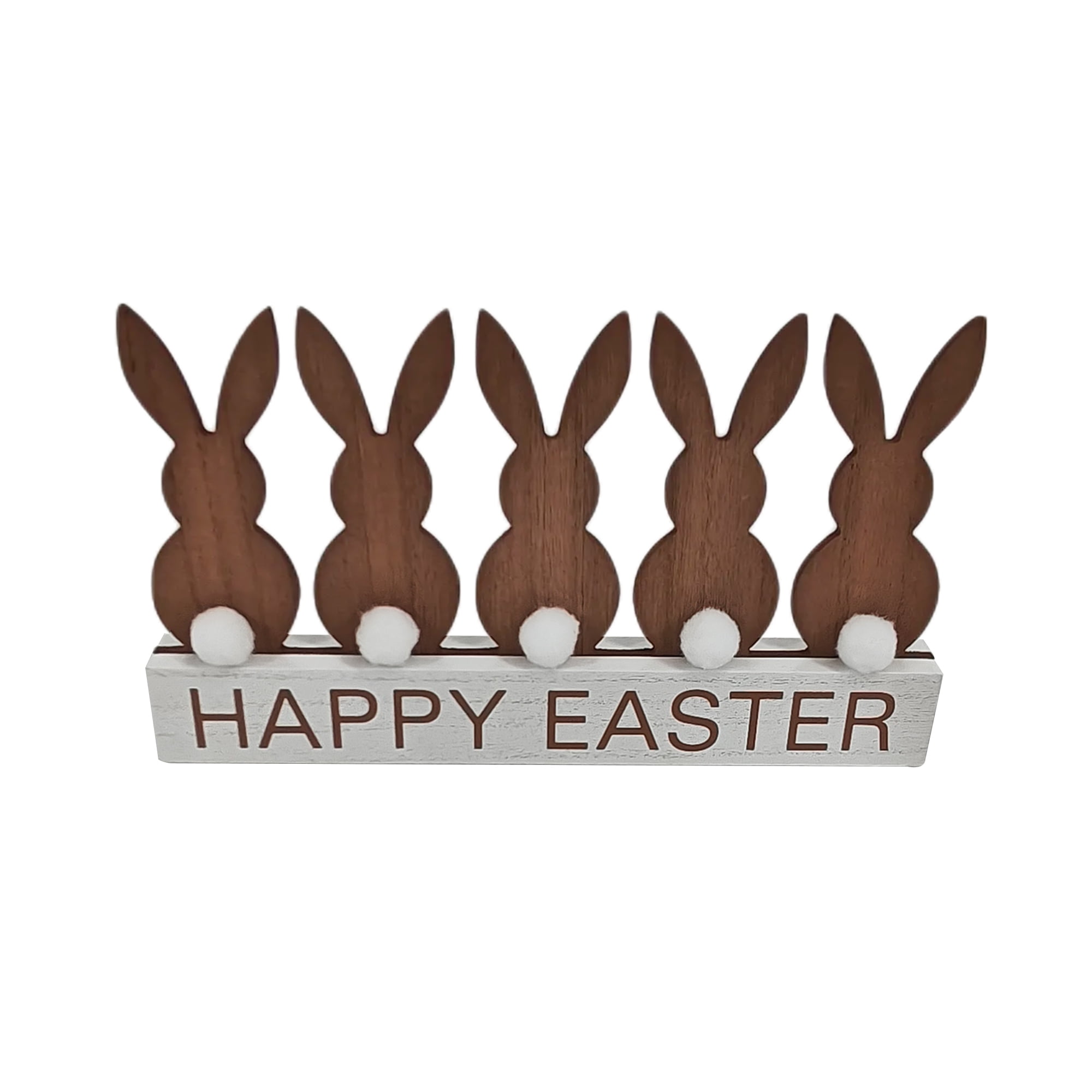 Way To Celebrate Wood Bunny Table Top