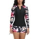 thumbnail image 2 of Traje de baño para mujer Traje de baño dividido para mujer Conjunto de traje de baño de dos piezas para mujer Traje de surf de manga larga Traje de buceo Bikini Trajes de baño para mujer, 2 of 9