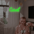 thumbnail image 2 of UPONRAY Single-line Custom Neon Signs, Customizable USB-Powered & Dimmable LED Neon Light, Stylish Wall Decor for Bedroom, Home, Lover, Friend, Warm White, 20 inch/9 Letters, 2 of 8