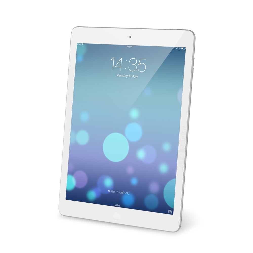 Apple iPad Air 64GB WiFi - White / Silver (Refurbished) - Walmart.com