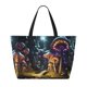 thumbnail image 2 of Fotbe Purple Glowing Mushroom Bolsa de Viaje para Playa - Resistente al Agua, Bolsa Tote de Gran Capacidad y Ligera con 7 Bolsillos para Mujeres y Hombres, 2 of 7