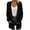 Black, variant on Vedolay Tops Women's Oversized Casual Long Sleeve Single Button Office Business Jackets,Gray M