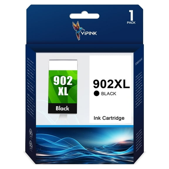 902 Ink Cartridge 902 XL Replacement for HP 902XL Ink Cartridges Black Pack, for HP 902 Ink Cartridges Compatible with Officejet 6978 6968 6962 6958 Printer (1 Pack)
