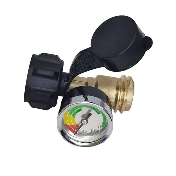 LAMIRO Faucet Hardware Propane Tank Gauge Propane Tank Gauge Level Indicator Grill Gauge for 5 40Lbs Propane Tank 3 Different Scales Propane Gauge for Grill Heater Fryer Rv Tools Black