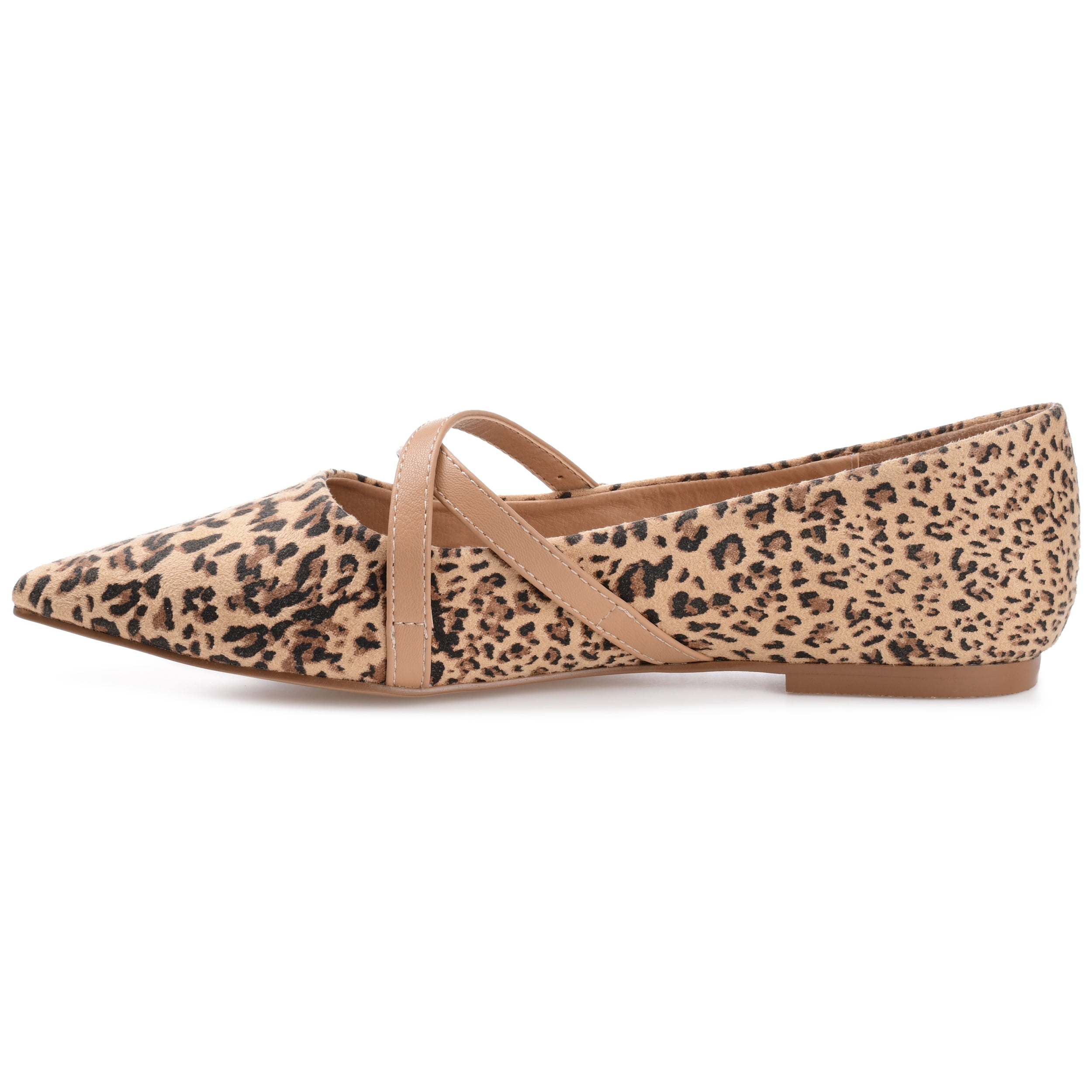Journee Womens Patricia Slip On Pointed Toe Ballet Flats, Widths Available