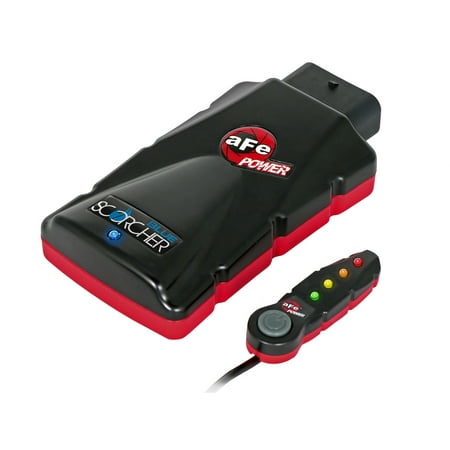 - AFE Filters 77-86317 SCORCHER BLUE Bluetooth Power Module; Easy Plug And Play; 4 Power Position Settings; In Cabin On The Fly Power Adjustment; Bluetooth Connectivity; +33 HP/+50 lbs./ft. Torque;