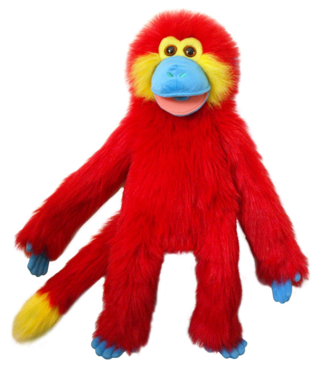 Puppet Company Colorful Monkey Red Monkey Bundle with Arm Rod 