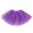 thumbnail image 2 of Pretty Women Girl Elastic Stretchy Tulle Dress Adult Tutu 3 Layer mini Skirt, 2 of 5