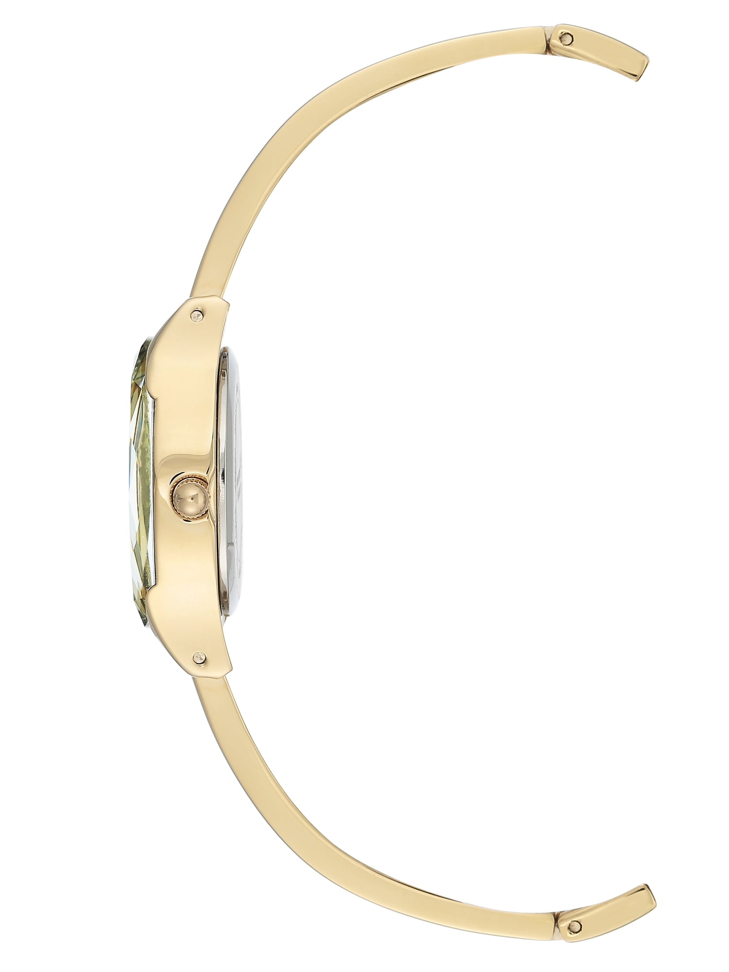Armitron Women's Gold-Tone Diamond Dial Bangle Dress Watch