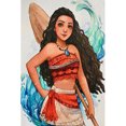 thumbnail image 1 of Kit Pintura Por Números Sobre Lienzo Arte Al Óleo Artesanal Imagen Moana Pared Del 40x60cm, 1 of 9