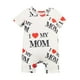 thumbnail image 1 of Mono transpirable de manga corta, moderno, informal, con cuello redondo, ropa para bebé 18 a 24 meses, 1 of 9