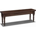thumbnail image 4 of Grain Wood Furniture Valerie Solid Wood Bench with a Rustic Walnut Finish, 4 of 12
