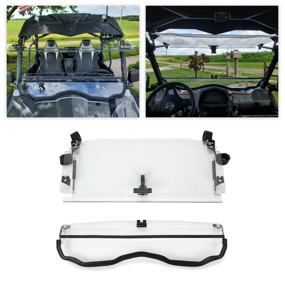 Kojem 3-in-1 Flip Windshield Scratch Resistant for 2014  CFMOTO ZForce 500 / 800 Trail / 800 EX / 1000