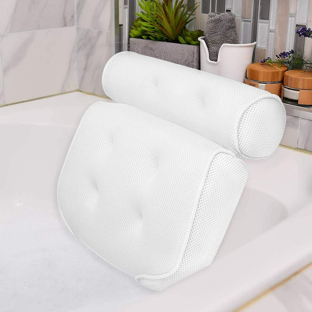 Idle Hippo Bath Pillow Bathtub Pillow with 6 Upgraded NonSlip Suction