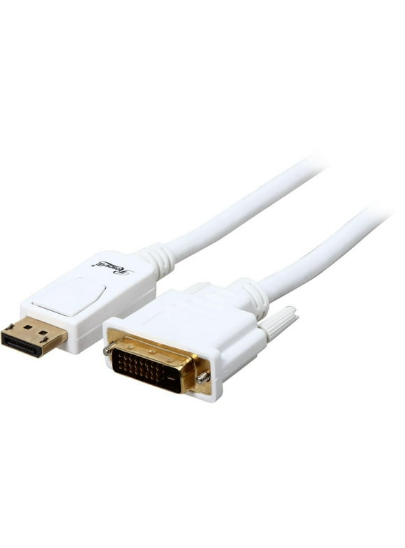Rosewill RCDC-14006 - 6-Foot White DisplayPort to DVI Cable - 28 AWG, Male to Male