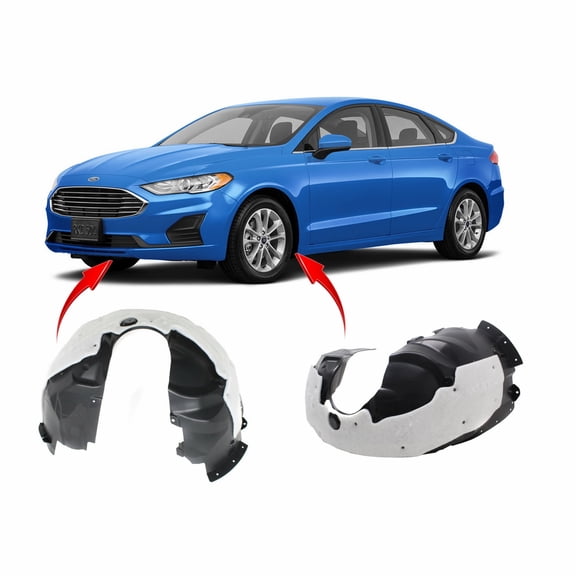 DCP Set of 2 Fender Liners for Ford Fusion 2017-2020 FO1248176 FO1249176