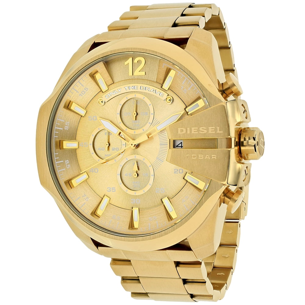 Diesel DZ1952 Master Chief Gold Tone Stainless Steel Quartz 100M