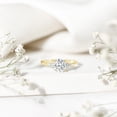 thumbnail image 5 of Rosec Jewels Lab Grown Diamond Engagement Ring for Women - 2 Carat - IGI Certified - 3 Stone Ring for Women - E-VS1 Quality, 18K Yellow Gold, US 9.50, 5 of 9