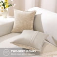 thumbnail image 2 of JIATER Pack of 2 Throw Pillow Covers 18x18,Chenille Decorative Couch Pillow Covers,Otameal, 2 of 6