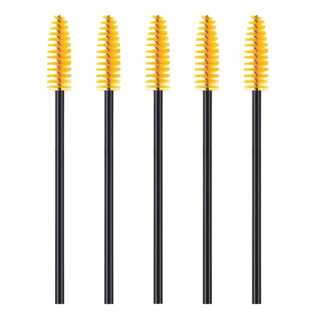 Cepillo de pestañas desechable, herramienta de belleza portátil, cepillo de maquillaje, 50 cepillos para pestañas