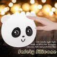 thumbnail image 4 of Panda luz nocturna, lindo animal luz nocturna para niños, Kawaii 7 colores cambiantes LED luces nocturnas, bebé guardería oso silicona luz nocturna para niños regalos de cumpleaños, decoración esquí esquí Gafas de esquí, 4 of 5
