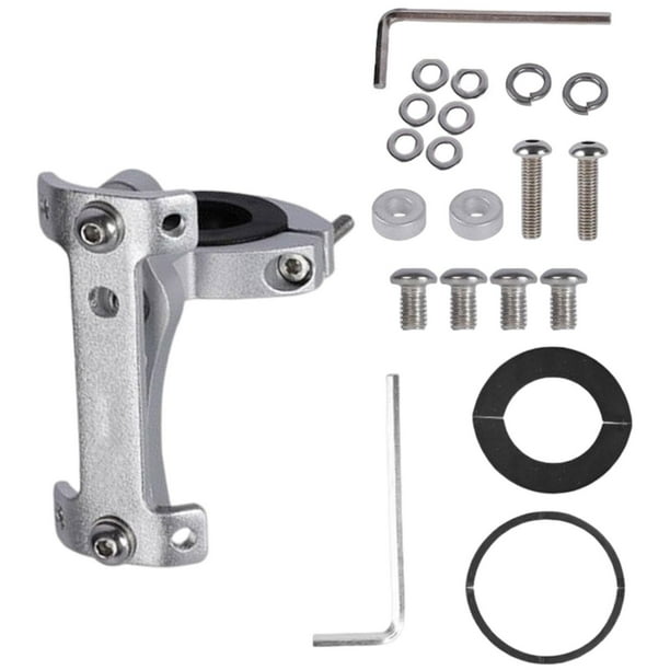 Soporte de extensión para portabidón doble para bicicleta Plata