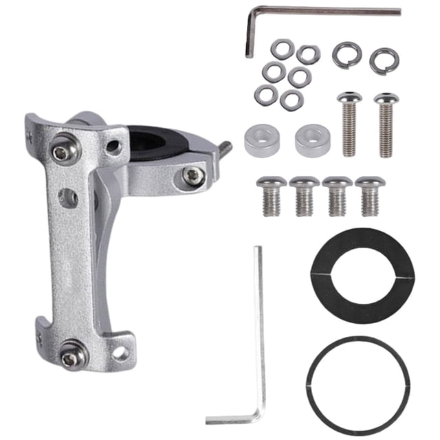 Soporte de extensión para portabidón doble para bicicleta Plata