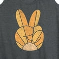 thumbnail image 3 of Instant Message - Peace Sign With Sun - Women's Racerback Tank Top, 3 of 6