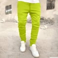thumbnail image 5 of BXSRUTA Men's Elastic Waist Casual Sweatpants with Pockets and Adjustable Zipper Cuffs, 5 of 7