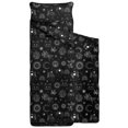 thumbnail image 2 of Cat and Moon Gothic Pattern Teens Toddler Nap Mat with Pillow, Sleeping Mat Bag for Preschool Daycare 59"x22", 2 of 6