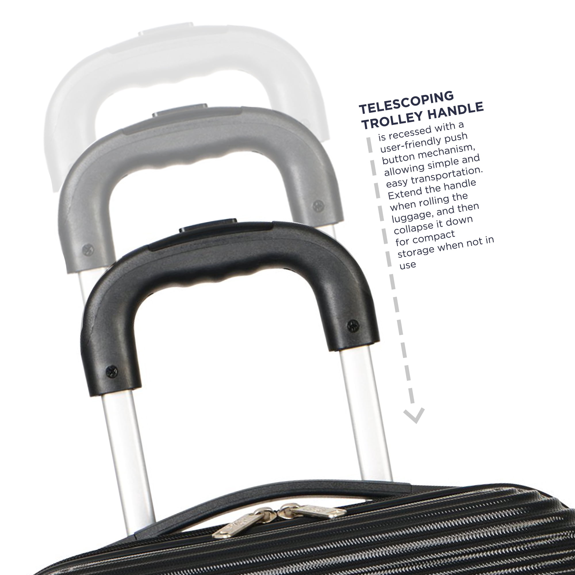 Travel Gear Hardside Spinner Luggage Set with 2 Carry Ons