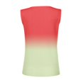 thumbnail image 5 of Bovemsi Camisole Tops for Women Women's Summer V Tie Button Gradient Printed Strip Fabric Loose Casual Tank Top Basic Tanks, 5 of 5