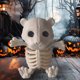 thumbnail image 4 of Miniesqueleto de hueso para decoración de Halloween, estatua articulada de rata, perro, araña, gato, búho, esqueleto, figura para decoración de fiesta en casa embrujada, 4 of 7