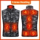 thumbnail image 1 of Fiudx Chaqueta Térmica de Fibra de Carbono, 3 Modos de Temperatura, Diseño Ligero y Cómodo, para Uso En Exteriores En Invierno, Alimentación Por Usb, Talla 5Xl, Fácil de Lavar a Máquina., 1 of 4