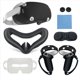 thumbnail image 1 of Protectora de Silicona para Auriculares VR, Cubierta para la Cara, Almohadilla para los Ojos, EmpuñAdura, Accesorios VR, Color Negro, 1 of 5