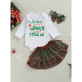 thumbnail image 2 of goowrom Bébé Fille Lettre Romper et Bande Courte Jupe Bandeau Ensemble, 2 of 8