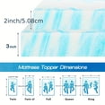 thumbnail image 3 of Cooling Gel Swirl Infused Memory Foam Mattress Topper, Soft Breathable Washable Bed Topper, King Size, 3 of 8