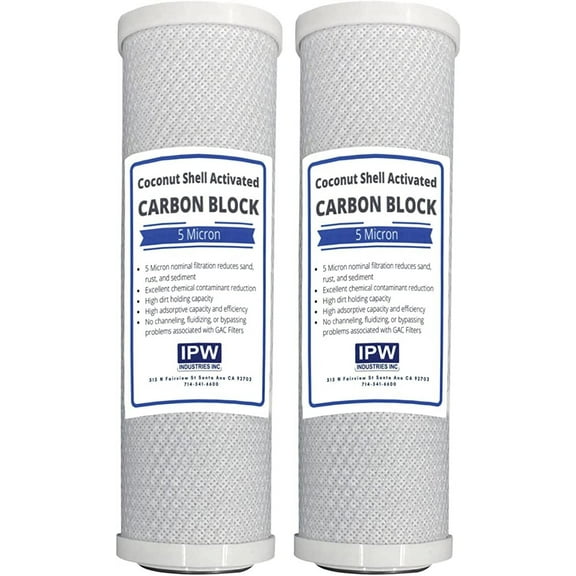 Premium Countertop Water Replacement Filter compatible to Ecosoft For Use In the Countertop Ecosoft Water Filters, Pack of 2 by IPW Industries Inc.