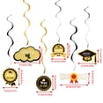 thumbnail image 3 of Clearance! Set Graduation Hanging Decorations 2022 No DIY | Graduation Hanging Swirls Decorations Graduation Decorations | Black and Gold Graduation Decorations 2022 Hangs,Pink, 3 of 4