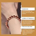 thumbnail image 4 of ZhyrZng Pear Wood Bead Bracelet Feng Shui Bead Brings Luck Balances And Harmonizes The Five Of Wealth Enhances Energy And Boosts, 4 of 9