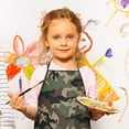 thumbnail image 2 of Pixel Gray Camo Digital Pattern Kids Aprons for Girls and Boys,Adjustable Neck Strap Toddler Aprons for Kids Cooking Baking, 2 of 6