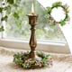 thumbnail image 1 of Corona de Pascua con bayas artificiales y velas | Corona decorativa de primavera para la puerta principal o centro de mesa | Corona floral de plástico para la decoración navideña del hogar, 1 of 6