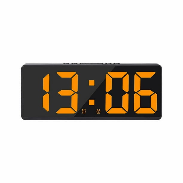 Dos grupos de despertadores Reloj LED Reloj digital de pantalla grande Reloj de mesilla de noche Reloj de moda coreano