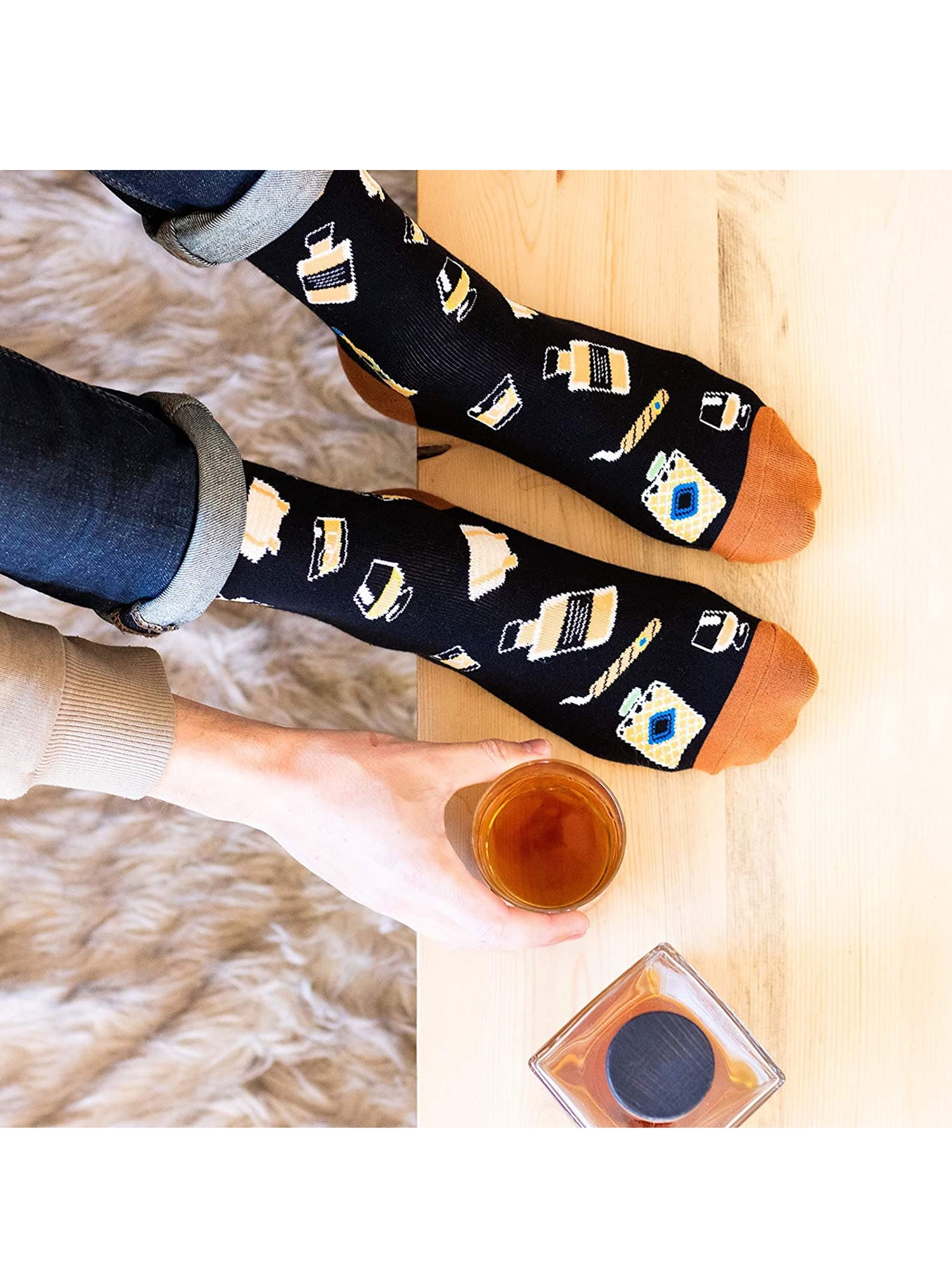 BrilliantMe Funny Novelty Socks for Men Women Christmas Stocking