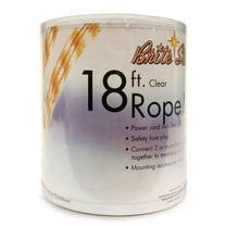 CC Christmas Decor Clear Indoor/Outdoor Christmas Rope Lights - Warm White - 18'