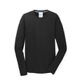 thumbnail image 5 of Port & Company Long Sleeve Performance Blend Tee-4XL (Jet Black), 5 of 6